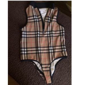 Toddler girls Burberry swimwear.